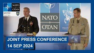 Press Conference at the NATO Military Committee Conference, 14 September 2024 Prague, Czech Republic