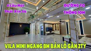 ĐẸP MÊ MẪN LUÔN ! Với căn Vila Ngang 8M chủ bán lỗ gần 2 tỷ thu hồi vốn - Xem là ưng ý ngay