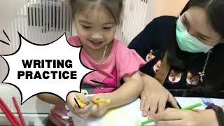 Fun and Engaging Writing Practice with a 3-Year-Old | #MawiVlogs