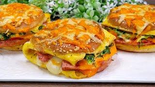 ️Sie sind so lecker, dass ich sie dreimal pro Woche koche. Das leckerste Rezept mit Brot und Eiern