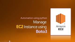 Python Boto3 ec2 instance management