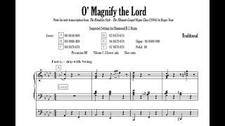 Roger Jean Transcription - O Magnify The Lord - Brooklyn Gospel Organ