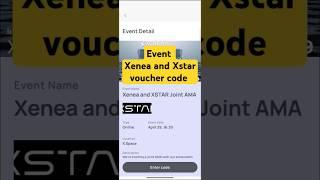 Xenea and Xstar AMA Voucher code|xenea wallet voucher code