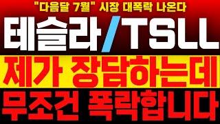 [테슬라 주가분석] [TSLL] 무조건 폭락한다/#테슬라 #테슬라주가 #테슬라주가분석 #테슬라주가전망 #테슬라실적 #테슬라목표가 #TSLA #킴스미국주식 #tsll #tsll 분석