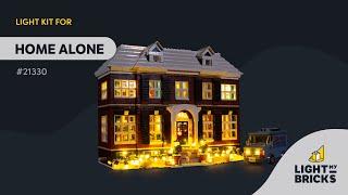 LIGHT MY BRICKS - Home Alone 21330 Light Kit Video Demonstration