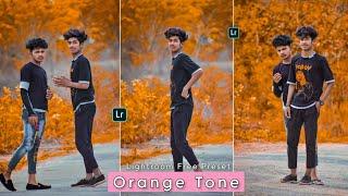 Lightroom Orange Tone Preset | Lightroom Free Mobile DNG Presets | Orange Tone Presets