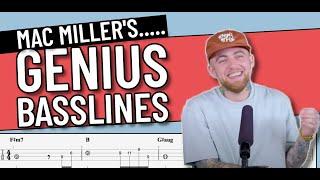 The Top 6 Mac Miller BASS Lines (Lesson with TAB)