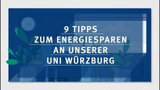 9 Tipps zum Energie sparen an der Uni Würzburg