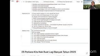 1/2/25 [LIVE HARI KE-1268] - 25 tabiat buruk yang kita nak buang Tahun 2025