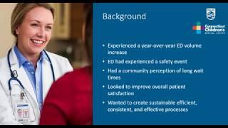 Improving ED operational efficiency at Connecticut Children’s Medical Center