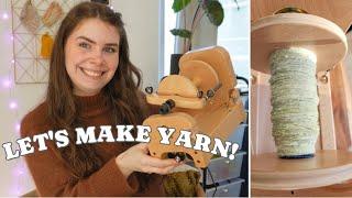 Let's Make Yarn || My New Spinning Wheel!  #ashfordcraft #handspunyarn #unboxing