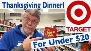 What is included in TARGET's $20 THANKSGIVING MEAL for 4?