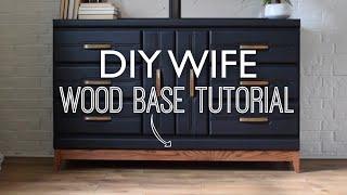 How I make my custom wood bases // furniture flipping // furniture makeover