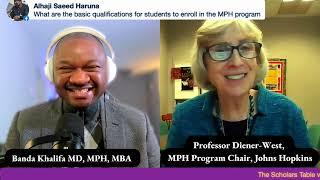 MPH Program Chair from Johns Hopkins Reveals Admission Requirement