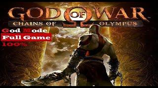 God of War: Chains of Olympus Remastered - Full Game 100% | GOD MODE  | All Cutscenes + Ending 