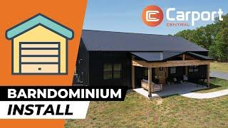 Metal Barndominium Home Install - Oakboro, NC - Carport Central