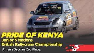 Pride of Kenya Amaan’s Podium Finish - Junior British RallyCross Championship - 5 Nations 