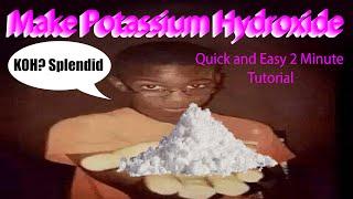 Making Potassium Hydroxide At Home (Easy & Fast)