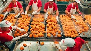 Insanely McDonald's Nuggets Production | How They Process Chickens Into Nuggets With Modern Machines