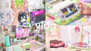 weekly vlog   sembreak, merch haul, watching anime, playing danganronpa