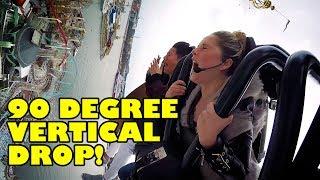 Ikaros INSANE 90 Degree FACE DOWN Drop Ride Grona Lund Sweden