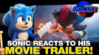 Sonic the Hedgehog REACTS to SONIC MOVIE 3 TRAILER | Shadow the Hedgehog Keanu Reeves