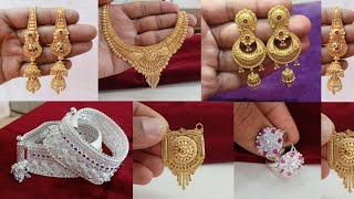 latest gold bridal jewellery designs 2024 with weight & price || new gold wedding jewellery designs