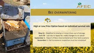 AFSC - Agriculture Financial Services Corporation Bee Overwintering Video