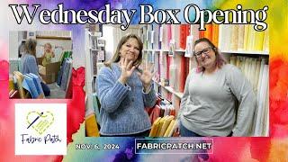 Wednesday Box Opening - Color Class, blenders, FREE patterns and SOOO much more!!