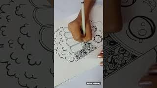 Easy Mandala Art for beginners/ How to draw Mandala Art for beginners#shorts#viralshorts