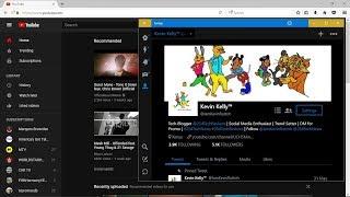 Migrating into Beautiful Dark THEME in YOUTUBE and TWITTER 2017