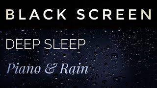 Black Screen Sleep Music  Sleep in 3 Mins  Rain Ambience ️