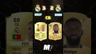 Real Madrid 2017 VS Real Madrid 2025 (FIFA 17 & FC25) #shorts #fc25 #fifa