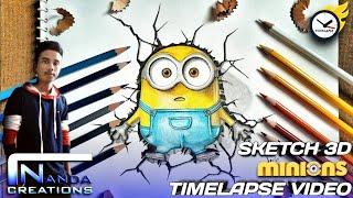 How to draw bob minion easy step by step | nandacreations