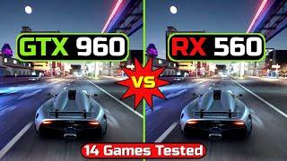 GTX 960 vs RX 560 | 2GB Vram Beats 4GB Vram In Performance | 14 Games Tested