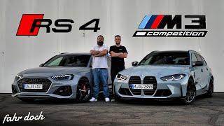 EXTREM STARK, PRAKTISCH UND SAU TEUER! BMW M3 Touring vs AUDI RS4 Avant DUELL | Fahr doch