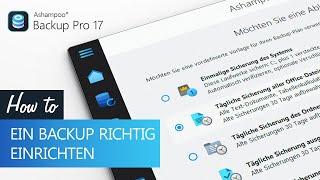 Ashampoo Backup Pro 17 - Backup mit einer automatischen Echtzeit-Überwachung einrichten