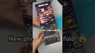 New phone triple fold screen live / new phone unboxing quick review  short video #viralvideo