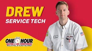 Drew - HVAC Technician with One Hour Heating and Air Conditioning in Olathe, Kansas