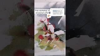 ️ How to paint abstract flowers in watercolor 