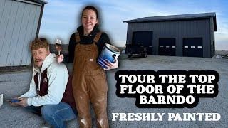 Barndominium home Tour - Top Floor Freshly Painted - Building a Barndominium Minnesota USA - Barndo