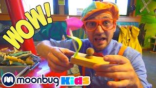 Blippi besucht ein Wissenschaftliches Museum | Kinderlieder und Cartoons |  | Moonbug Kids Deutsch