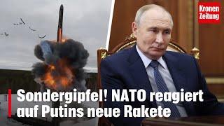 Sondergipfel! NATO reagiert auf Putins neue Rakete | krone.tv NEWS