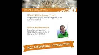 NCCIH Webinar Indigenous Languages Introduction