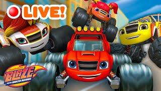 LIVE: Blaze's Family & Friends Ultimate Races & Rescues Marathon! | Blaze and the Monster Machines