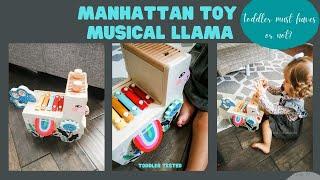 KIDS TOYS - MANHATTAN TOY LLAMA - TESTED BY 16 MONTH OLD - MUSICAL LLAMA REVIEW #toysfortots