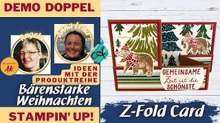 Anleitung: winterliche Z-Fold-Card - mit Stampin' UP!