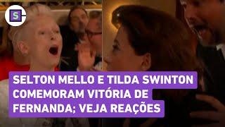 Globo de Ouro:  Fernanda Torres vence e reações de Selton Mello e Tilda Swinton viralizam; veja