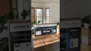 Sony Bravia 8 OLED TV 65" Unboxing and Wall Mount Installation! #home #movie #youtubeshorts #new