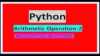 python arithmetic function (Part-2)